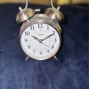 Silver Classic Alarm Clock
